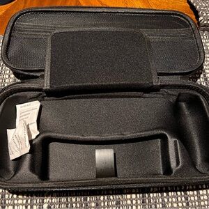 Brand New! Black Hard-Sided Gaming Console Case with Custom Foam Interior